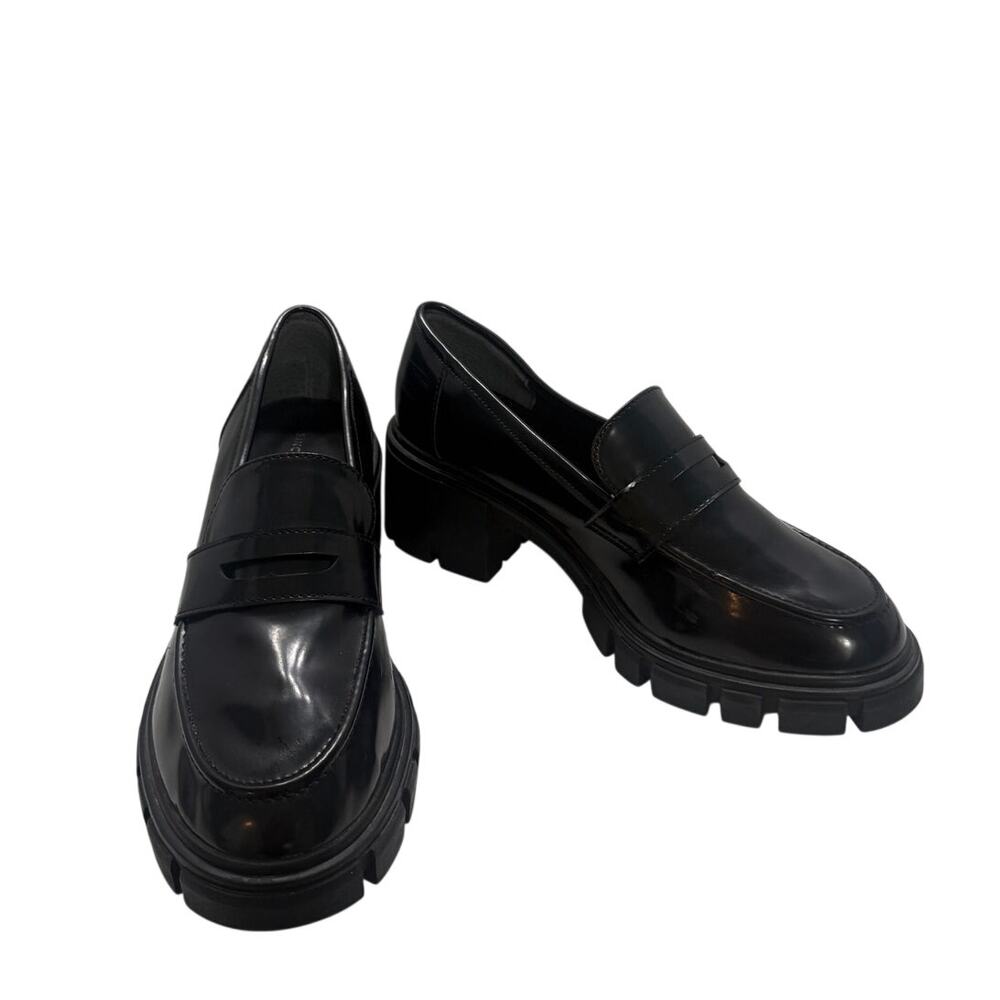 Sincerely Jules 90s Y2K Dylan Black Mary Jane Chunky Platform Heeled Loafers 8.5